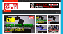 Desktop Screenshot of istanbulgazetem.com